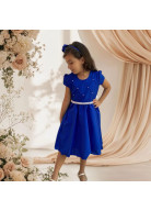 VESTIDO AZUL ROYAL  TAM. 6,8,14 E 16